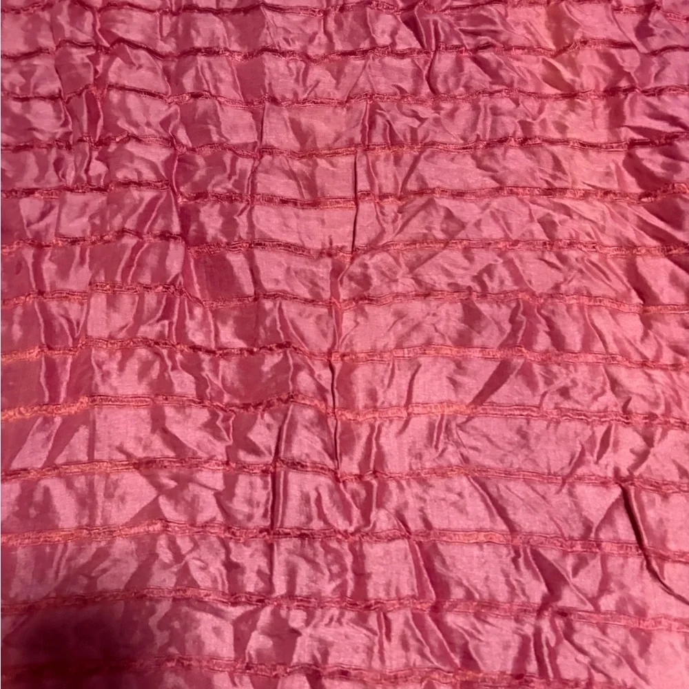 Pink silk scarf